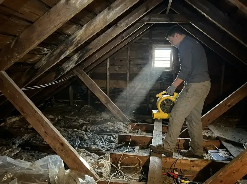 attic-water-damage-drying-proc-007 — frequently asked questions, Emergency Water Extraction & 24/7 Flood Response in David C…